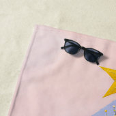 Serviette De Plage Winter's Pastel Glow (En situation)