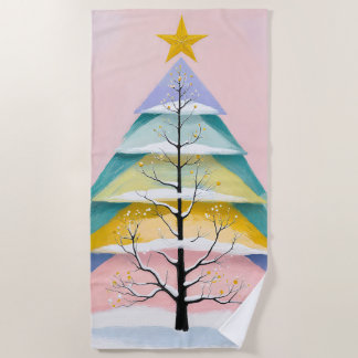 Serviette De Plage Winter's Pastel Glow