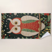Serviette De Plage Wise Winter Watcher (Devant)