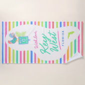 Serviette de plage With Love Key West (Devant)