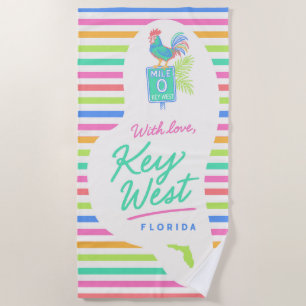 Serviette de plage With Love Key West