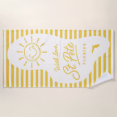 Serviette De Plage With Love St Pete Beach Towel (Devant)