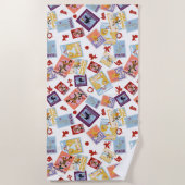 Serviette De Plage Wizard of Oz™ Character Print Toss Pattern (Devant)