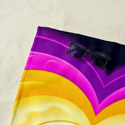 Serviette De Plage Wolf Art (En situation)