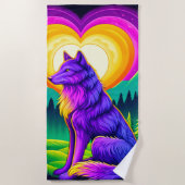 Serviette De Plage Wolf Art (Devant)