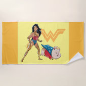 Serviette De Plage Wonder Woman & PB (Devant)