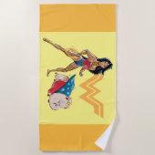 Serviette De Plage Wonder Woman & PB (Devant)
