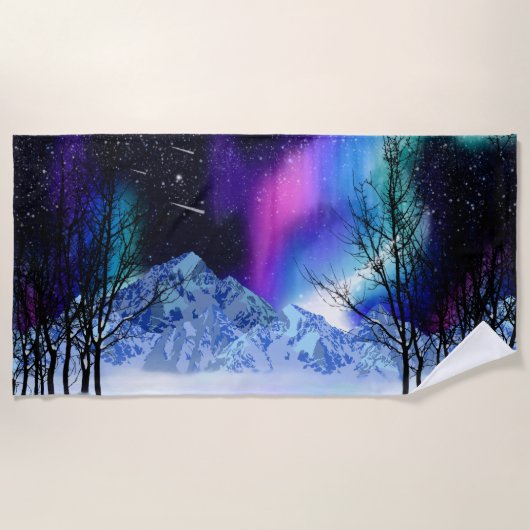 Serviette De Plage Wonderlights Beach Towne (Devant)