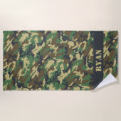 Serviette De Plage Woodland Camo (Devant)