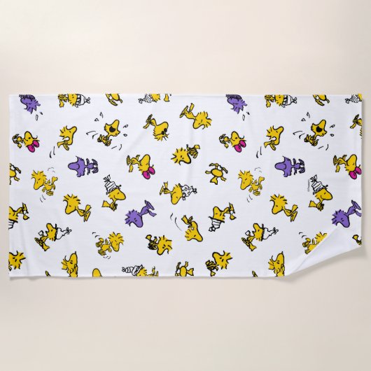 Serviette De Plage Woodstock Fun Pattern (Devant)