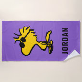 Serviette De Plage Woodstock In Sunglasses | Add Your Name (Devant)