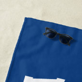 Serviette De Plage Wrestler AJOUTER LE NOM École Athlète Équipe de lu (En situation)