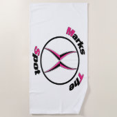 Serviette De Plage X marque le point (Devant)