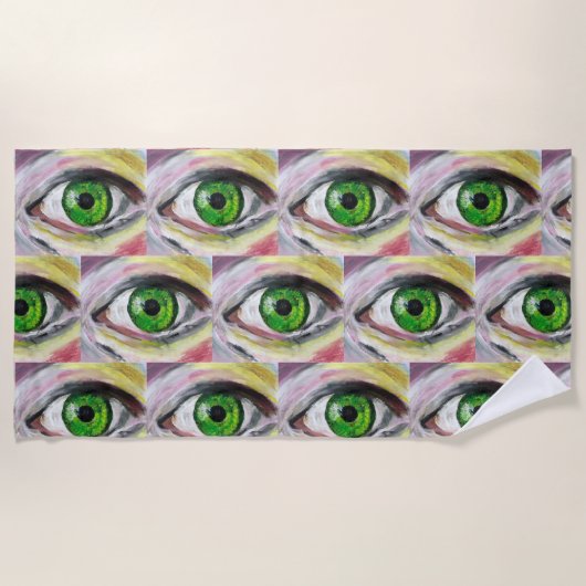 Serviette De Plage Yeux (Devant)