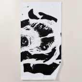 Serviette De Plage Yeux de dévotion (Devant)