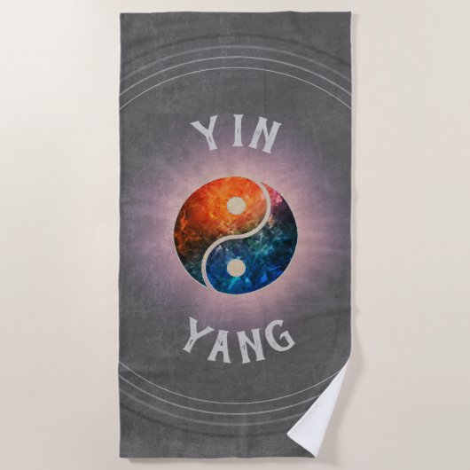 Serviette De Plage Yin Yang (Devant)