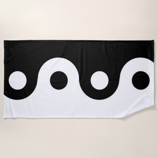 Serviette De Plage Yin yang (Devant)
