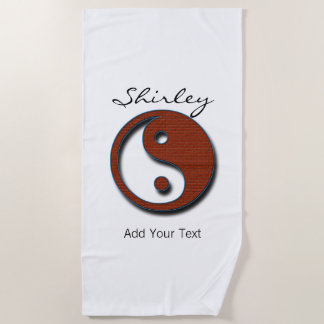 Serviette De Plage Yin Yang par Shirley Taylor