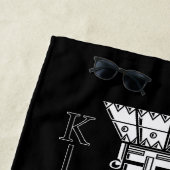Serviette De Plage Ying Yang King (En situation)