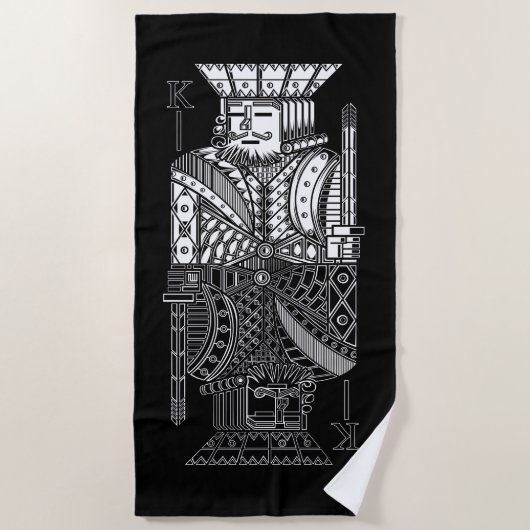 Serviette De Plage Ying Yang King (Devant)