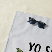 Serviette De Plage Yo Santa Drôle Été Noël Tropical Vacances (En situation)