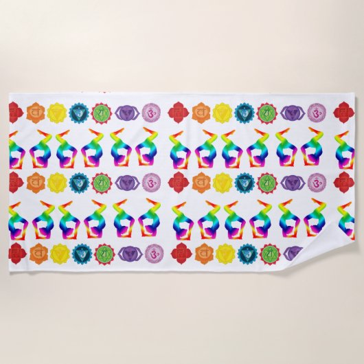 Serviette De Plage Yoga (Devant)