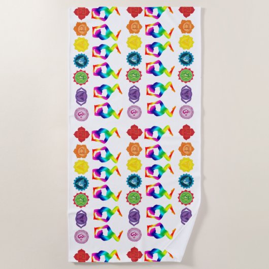 Serviette De Plage Yoga (Devant)