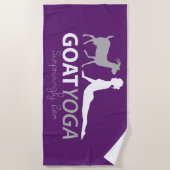Serviette De Plage Yoga de chèvre étonnamment Zen (Devant)
