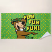 Serviette De Plage Yogi Bear Fun Amusant (Devant)