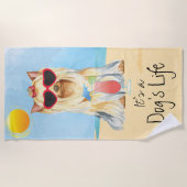 Serviette De Plage Yorkie (Devant)