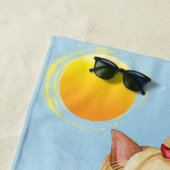 Serviette De Plage Yorkie (En situation)