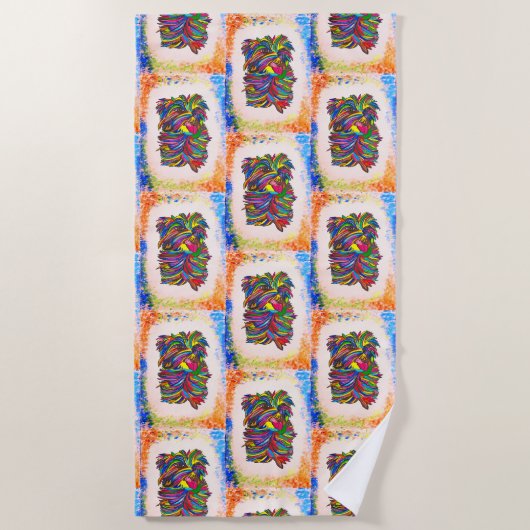 Serviette De Plage Yorkie Beach BG Towel (Devant)