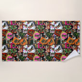 SERVIETTE DE PLAGE YORKIE POO (Devant)