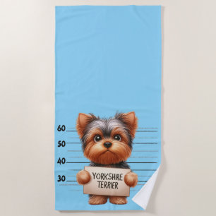Serviette De Plage Yorkshire Terrier vilain