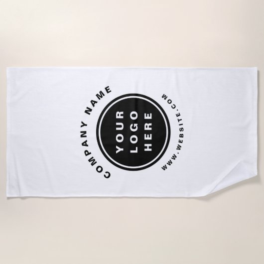 Serviette De Plage Your Business Logo Promoteur Business Company (Devant)