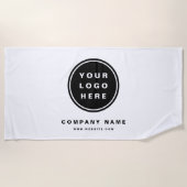 Serviette De Plage Your Business Logo Promoteur Business Company (Devant)