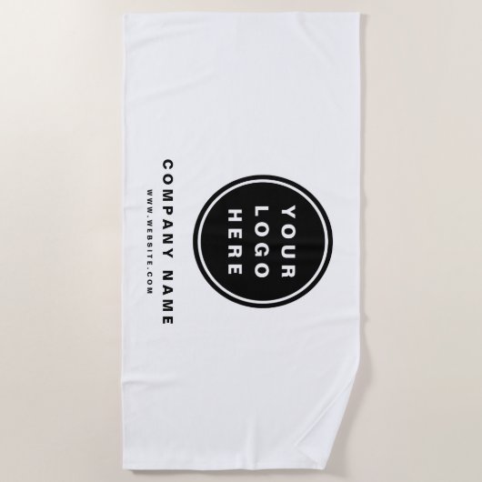 Serviette De Plage Your Business Logo Promoteur Business Company (Devant)