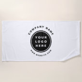 Serviette De Plage Your Business Logo Promoteur Business Company (Devant)