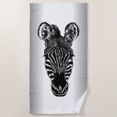 Serviette De Plage Zebra Head (Devant)