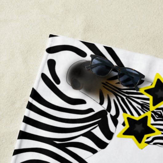 Serviette de plage Zebras (En situation)