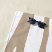 Serviette De Plage Zèbre beige (En situation)