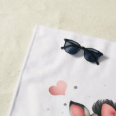 Serviette De Plage Zèbre petit adorable  (En situation)