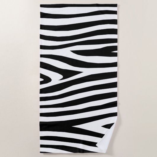 Serviette De Plage Zèbre rayé (Devant)