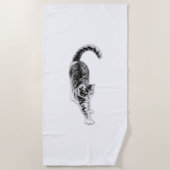 Serviette de plage Zen Cat Vibes (Devant)