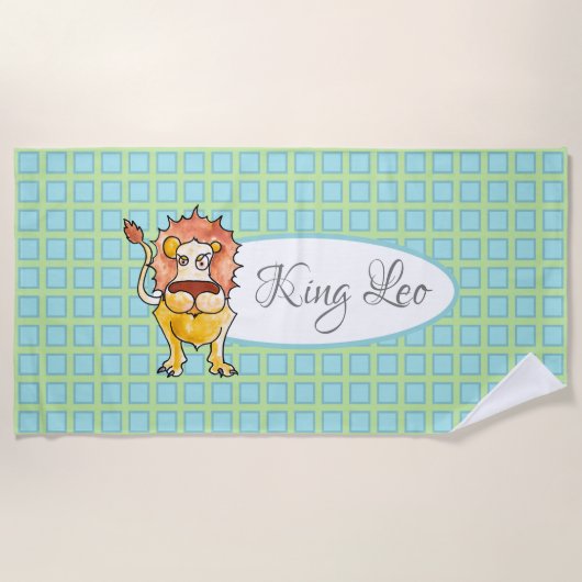 Serviette De Plage Zodiac Leo (Devant)