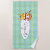 Serviette De Plage Zodiac Leo (Devant)