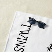 Serviette De Plage Zodiac Masqué Gemini personnelle (En situation)