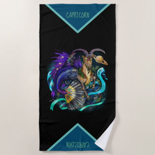 Serviette De Plage Zodiaque de Capricorne