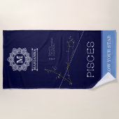 Serviette De Plage Zodiaque Pisces (Devant)