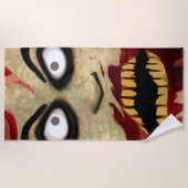 Serviette De Plage Zombie effrayant (Devant)